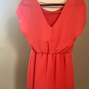 Coral pink stylish dress